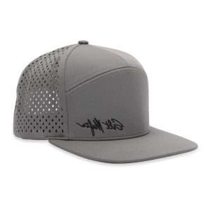 Laser Drilled Simple Custom Amboidery Caps Embroidery Design Cap 7 Panel Snapback Hat