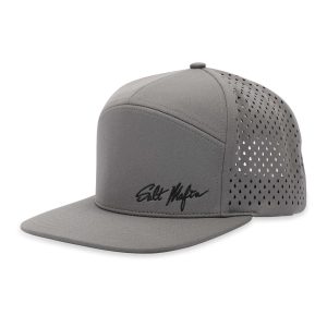 Laser Drilled Simple Custom Amboidery Caps Embroidery Design Cap 7 Panel Snapback Hat