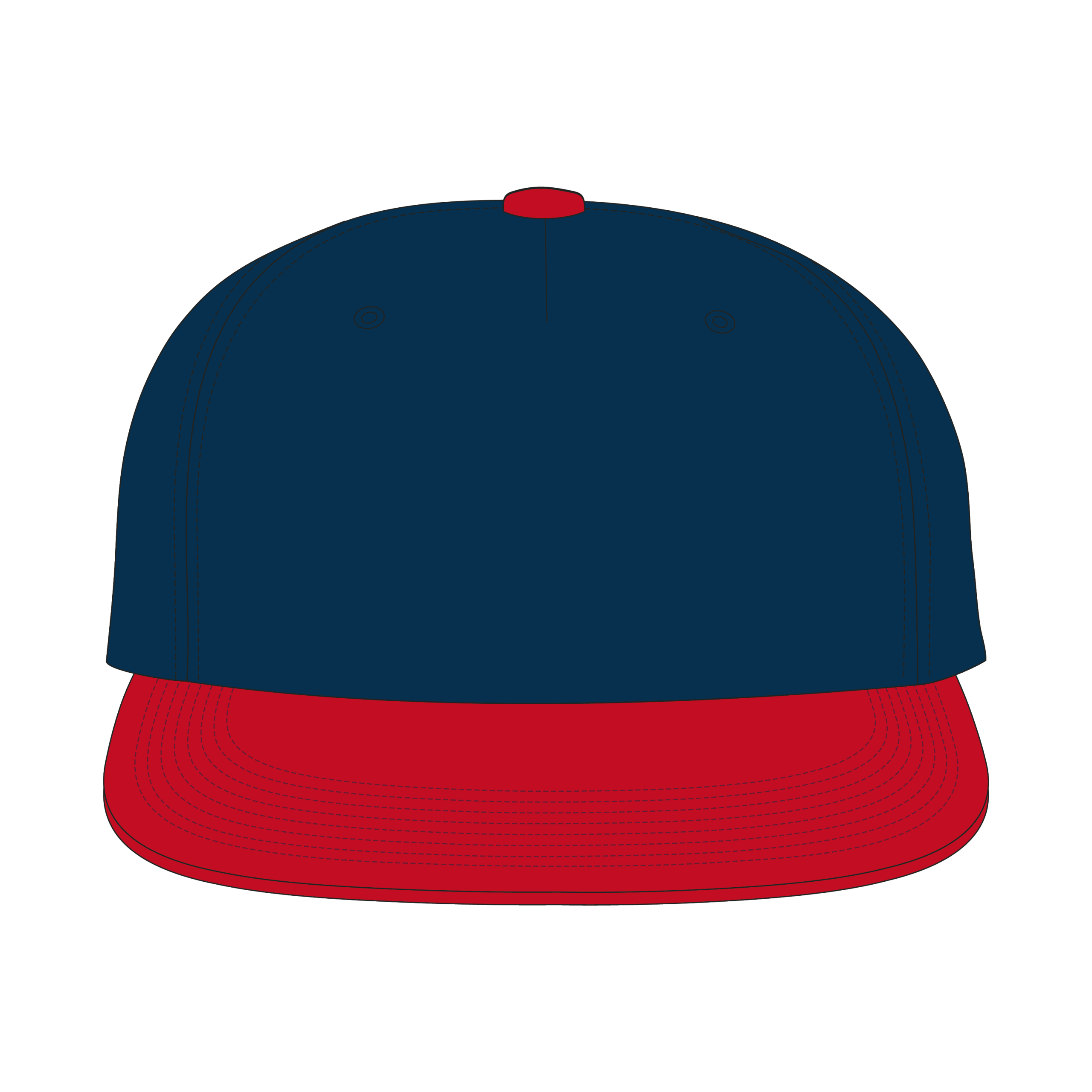 5 Panel Pinch Hat Snaback Templates