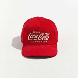 Red Corduroy Baseball Hat