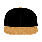 6 Panel Cork Snapback Cap Templates XY