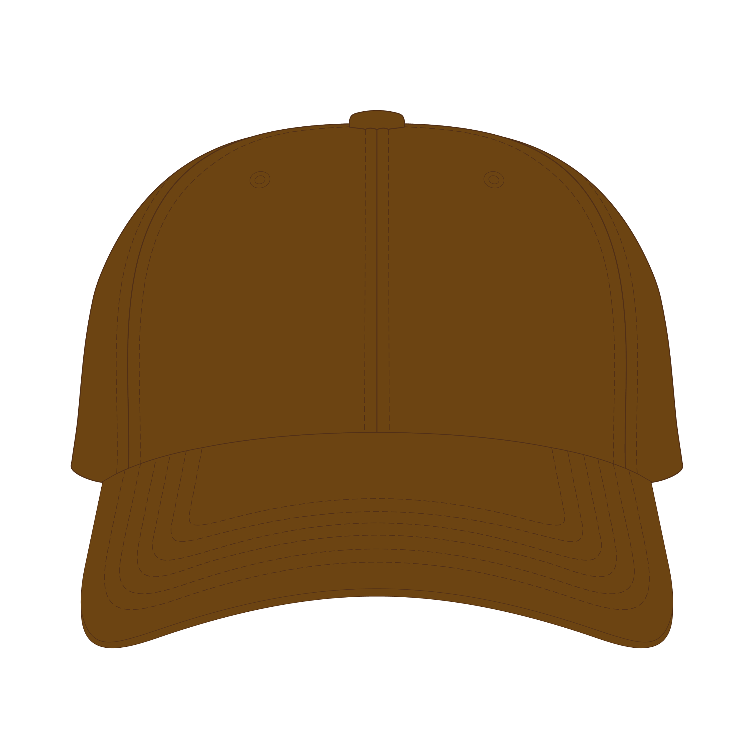 6 Panel Dad Hat Templates