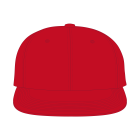 6 Panel Flat Brim Strap Back Hat Templates