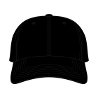 6 Panel Precurve Fitted Hat Templates XY
