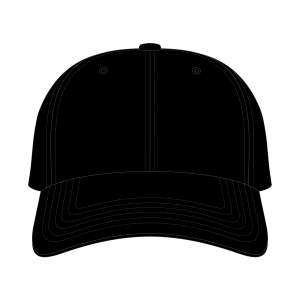 6 Panel Precurve Fitted Hat Templates XY