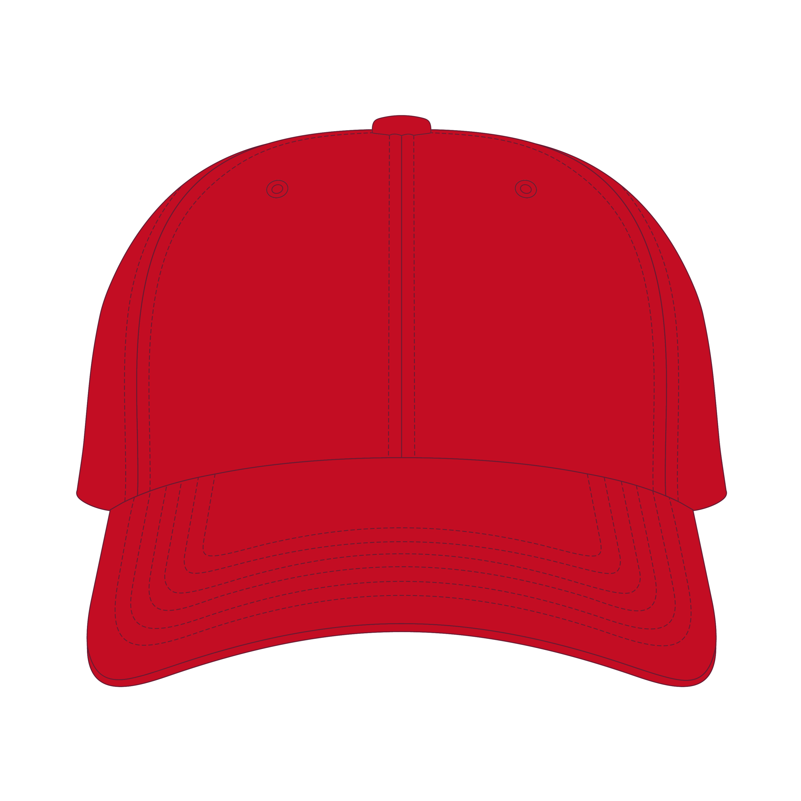 6 Panel Precurve Fitted Hat Templates