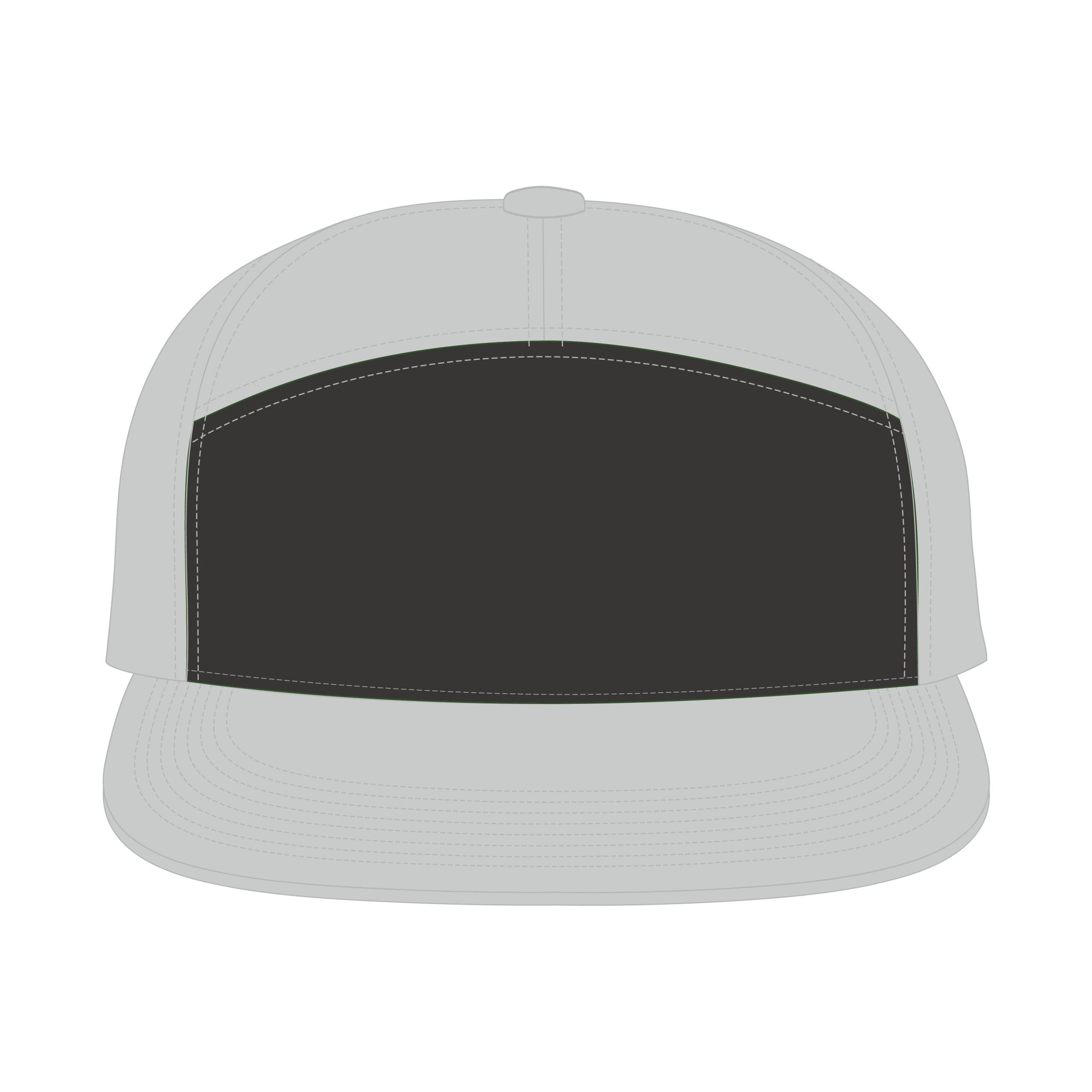 7 Panel Hat Templates XY