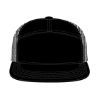 7 Panel Mesh Hat Templates XY
