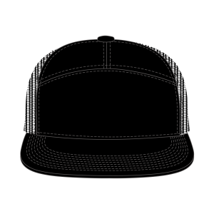 7 Panel Mesh Hat Templates XY