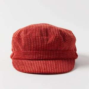 Women corduroy army cap
