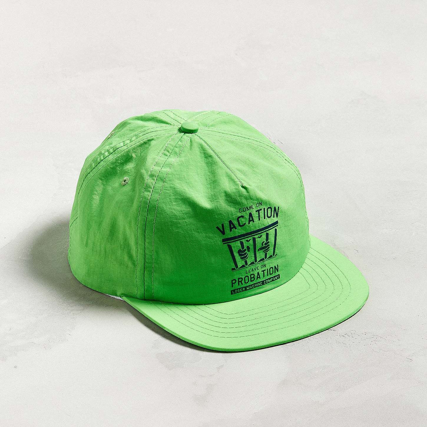 Front view of quick-dry 5 panel nylon cap with front screen print by Boldhatmaker.