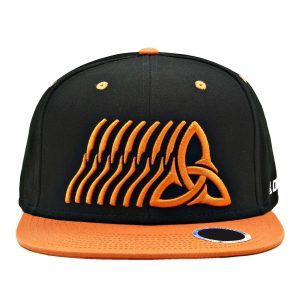 Custom 6 Panel Structured Flat Bill Snapback with 3D Puff Embroidery