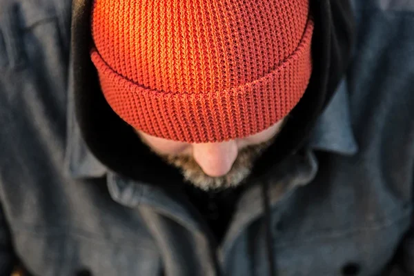 rust-orange-waffle-knit-cuffed-skull-cap.